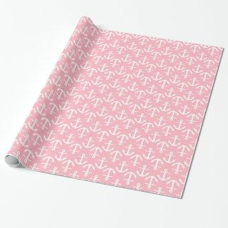 Pink White Anchors 2Dir Pattern