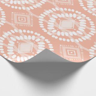 Pink & White Flow Geometric Pattern