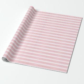Pink White Gold Stripes Glamorous Shiny Design
