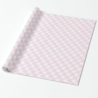Pink & White Houndstooth Pattern