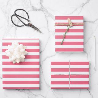 Pink & White Stripes  Sheets