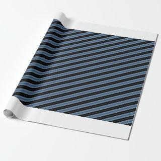 Pinstripes blue black white diagonal stripes