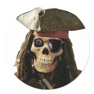 Pirate Classic Round Sticker