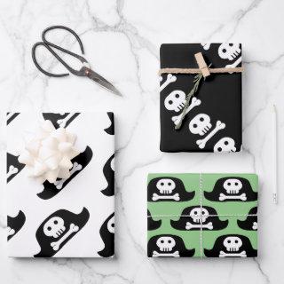 Pirate Hat Black Skull Crossbones Pattern Kids  Sheets