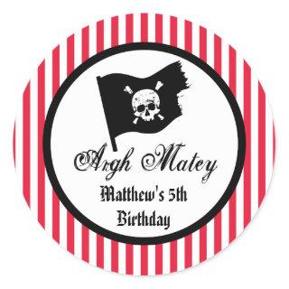 Pirate Party Stickers