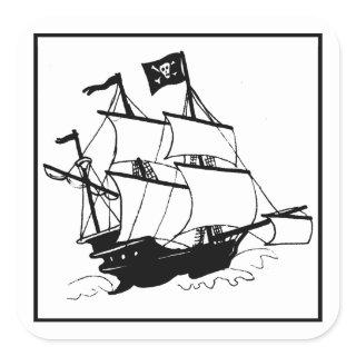 Pirate Ship Sticker