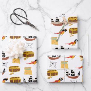Pirate Ship Treasure Chest Theme Pattern  Sheets