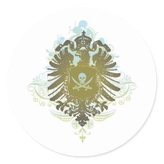 Pirate Symbol Classic Round Sticker