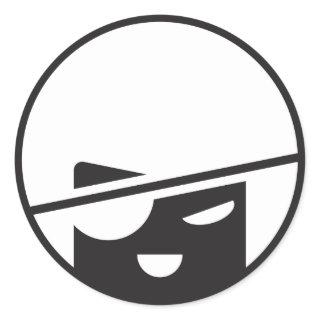 Pirate Tran stickit by jaesond Classic Round Sticker