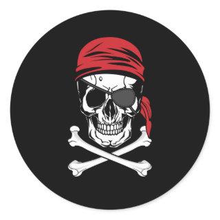 Pirates | Pirate Eye Patch Costume Classic Round Sticker