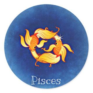 Pisces Classic Round Sticker