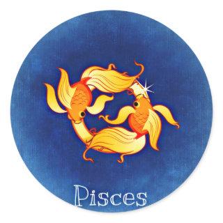 Pisces Classic Round Sticker