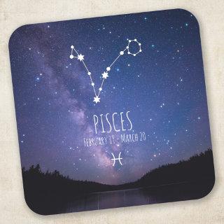 Pisces | Personalized Zodiac Constellation Square Sticker
