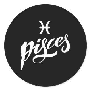 Pisces Zodiac Classic Round Sticker