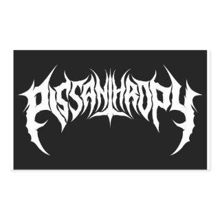 Pissanthropy Death Metal Fake Band Sticker