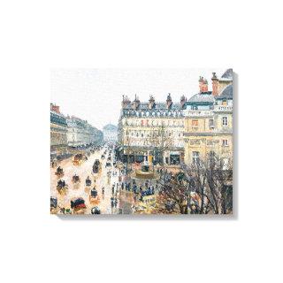Pissarro - French Theater Square, Paris, Canvas Print