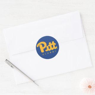 Pitt Alumni Classic Round Sticker