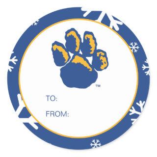 Pitt Panthers Holiday Classic Round Sticker