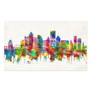 Pittsburgh Pennsylvania Skyline Rectangular Sticker