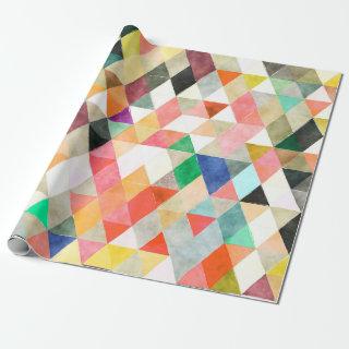 PixDezines Boho Watercolor Triangles/Geometric