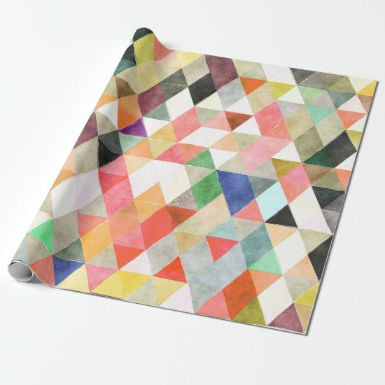 PixDezines Boho Watercolor Triangles/Geometric