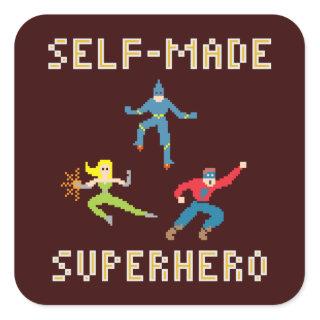 Pixel Art Superhero - Sticker