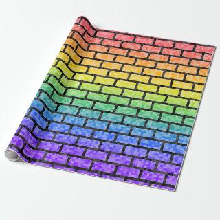 Pixelated 8-Bit Video Game Look Rainbow Spectrum