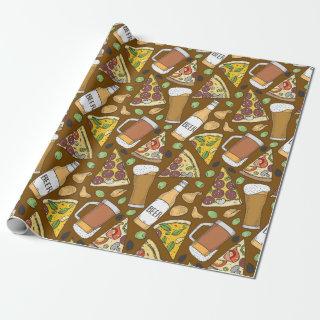 Pizza and Beer Tiled Pattern