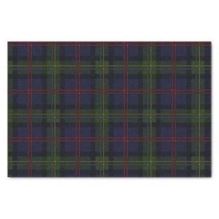 Plaid Clan Malcolm Green Purple Black Check Tartan Tissue Paper