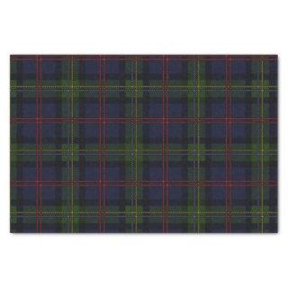 Plaid Clan Malcolm Green Purple Black Check Tartan Tissue Paper