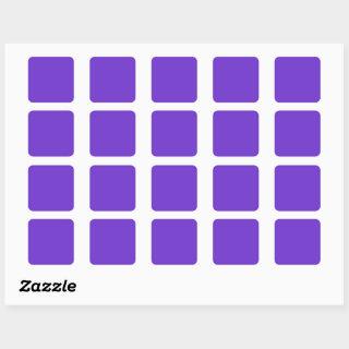 Plain color  bright violet vivid purple square sticker