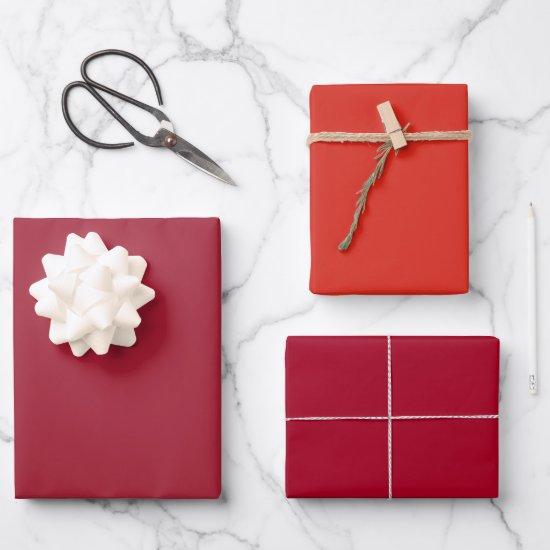Plain Madder MIT MU Red Shades 3 Tones  Sheets
