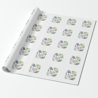 Plain Modern Minimalist Name Floral