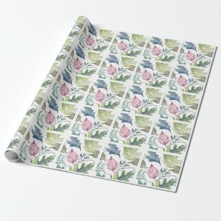 Plain Modern Minimalist Name Floral