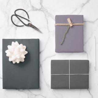 Plain Outer Space Rocket Gray Shades 3 Tones  Sheets
