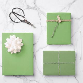 Plain Pistachio Asparagus Green Shades 3 Tones  Sheets