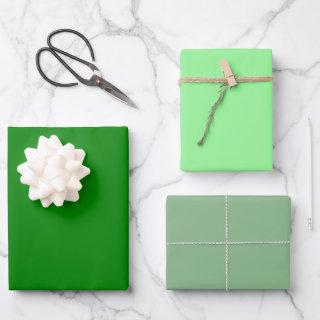 Plain Solid Pale Sea Green Shades 3 Tones  Sheets