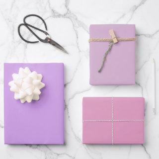 Plain Ube Lavender Kobi Purple Shades 3 Tones  Sheets