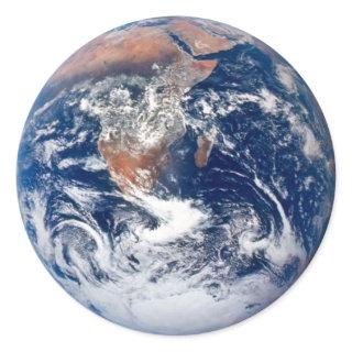 Planet Earth view from Apollo 17 Classic Round Sticker