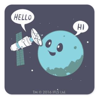 Planet Square Sticker