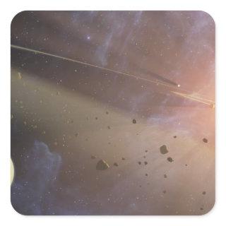 Planetary system Epsilon Eridani Square Sticker