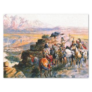 “Planning the Attack” by Charles M Russell Tissue Paper