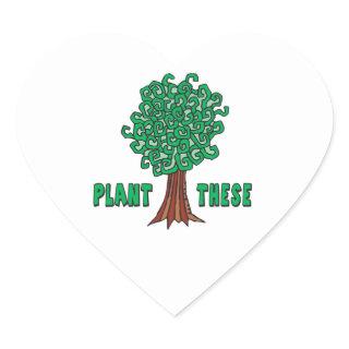 Plant Trees Heart Sticker
