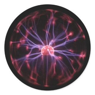 Plasma Ball Classic Round Sticker