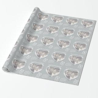 Platinum wedding anniversary photo husband wrap