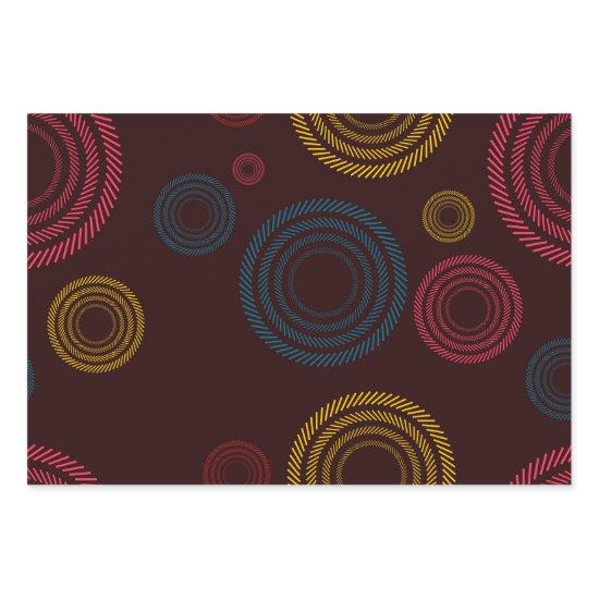 Playful, colorful, trendy, cool striped circles  sheets