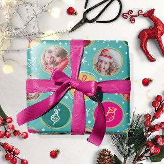 Playful Family Photo Collage Christmas Mint