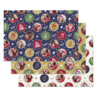 Playful Family Photo Collage Christmas  Sheets