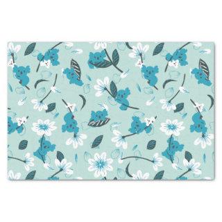 Playful Koala Pattern Cute Animal and Nature Art Tissue Paper