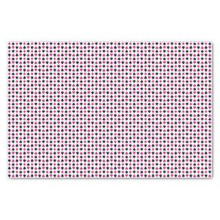 Playing Card Suits Pink and Black Tissue Paper
